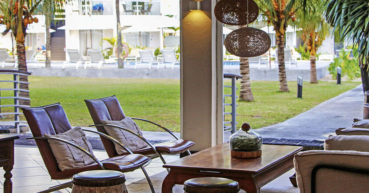 Een foto van het terras bij Villas Mon Plaisir
