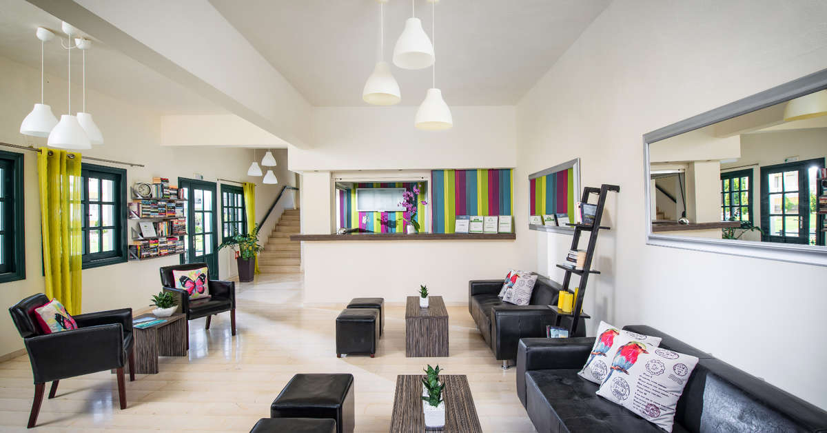 Een foto van het interieur van Kristalli Hotel Appartementen