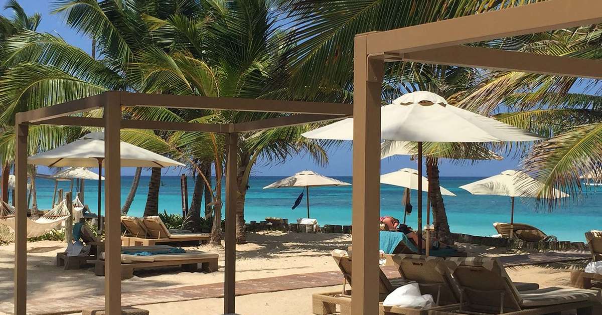 Een foto van het strand bij VIK Hotel Cayena Beach