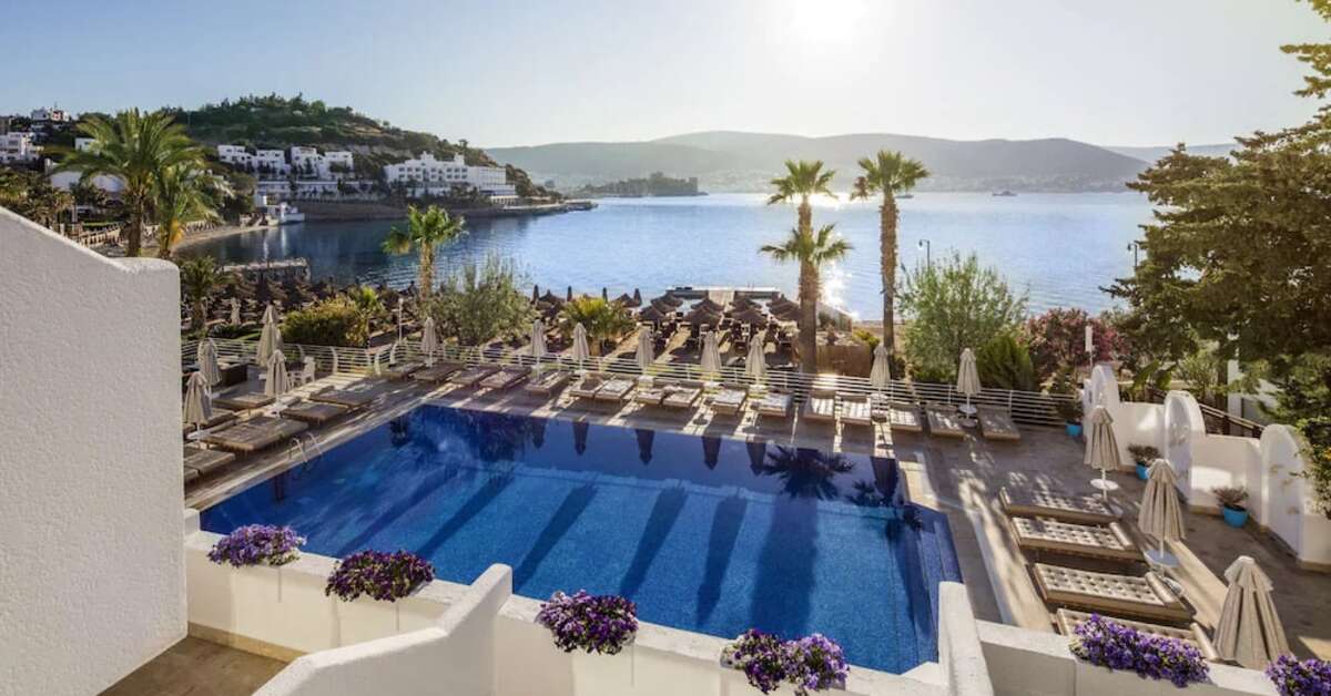 Een foto van het zwembad bij Agaya Bodrum