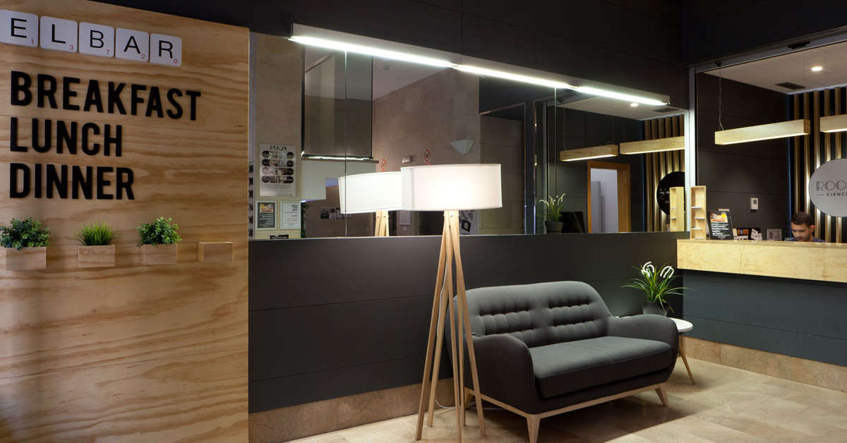 Een foto van het interieur van Rooms Ciencias