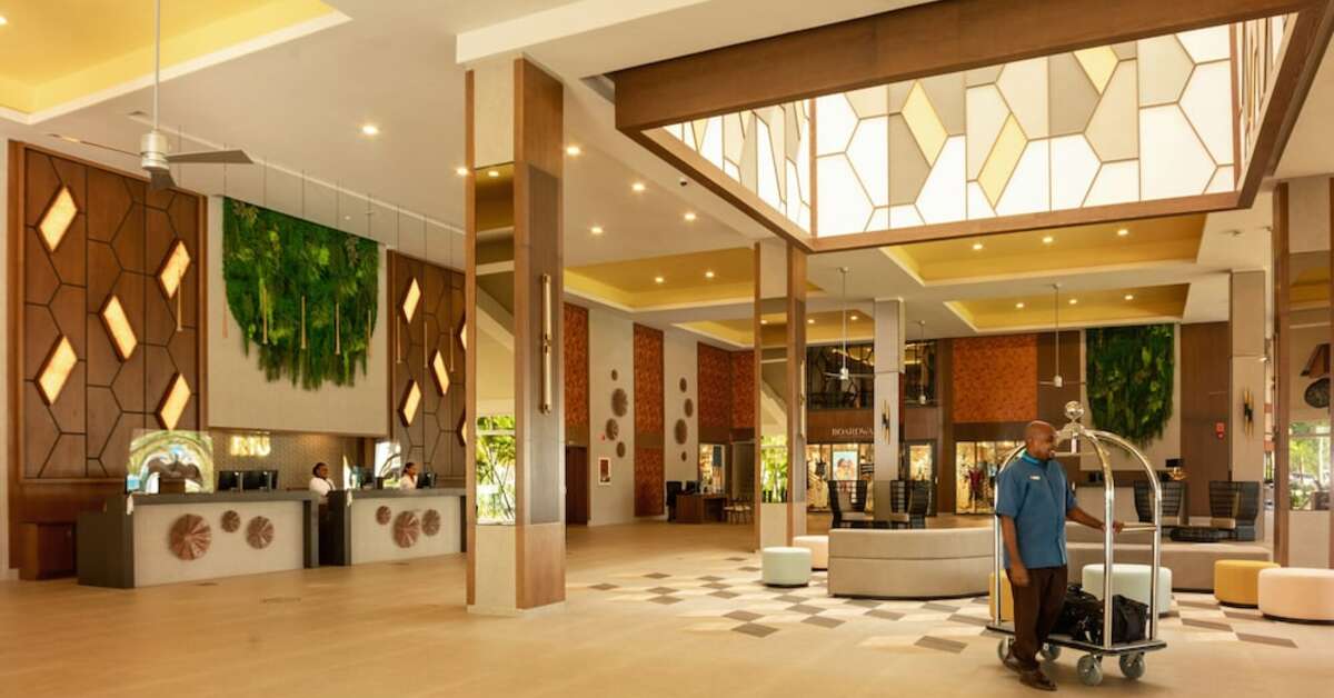 Een foto van het interieur van Riu Montego Bay