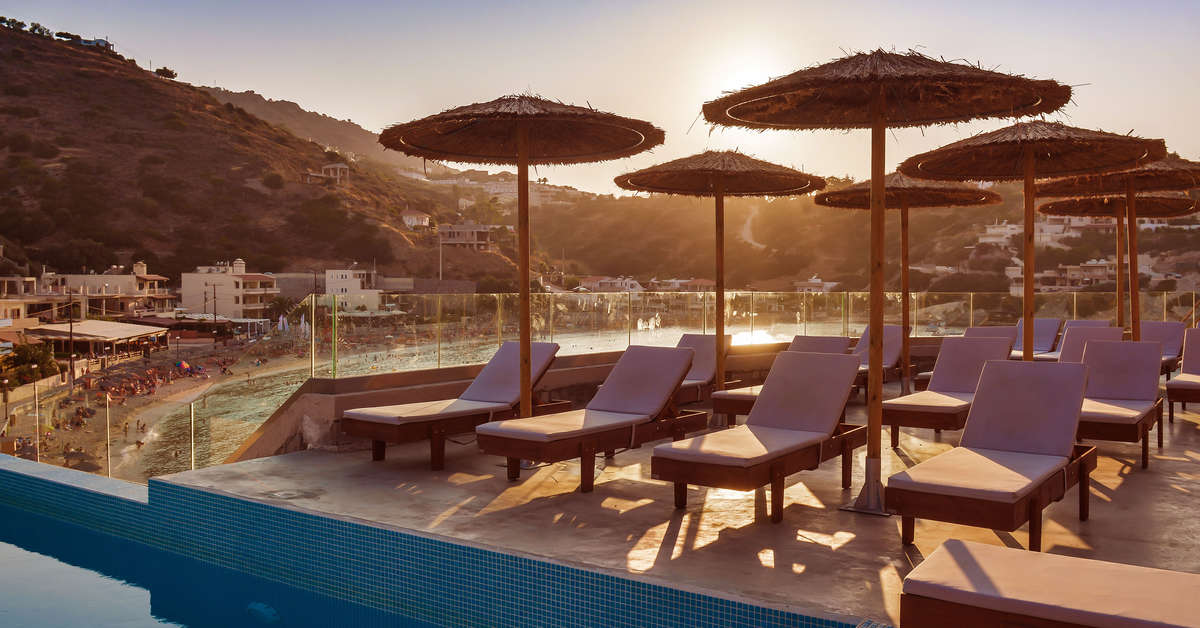 Een foto van het zwembad bij Lygaria Beach Hotel