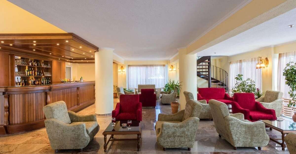 Een foto van het interieur van Sunset Hotel Corfu