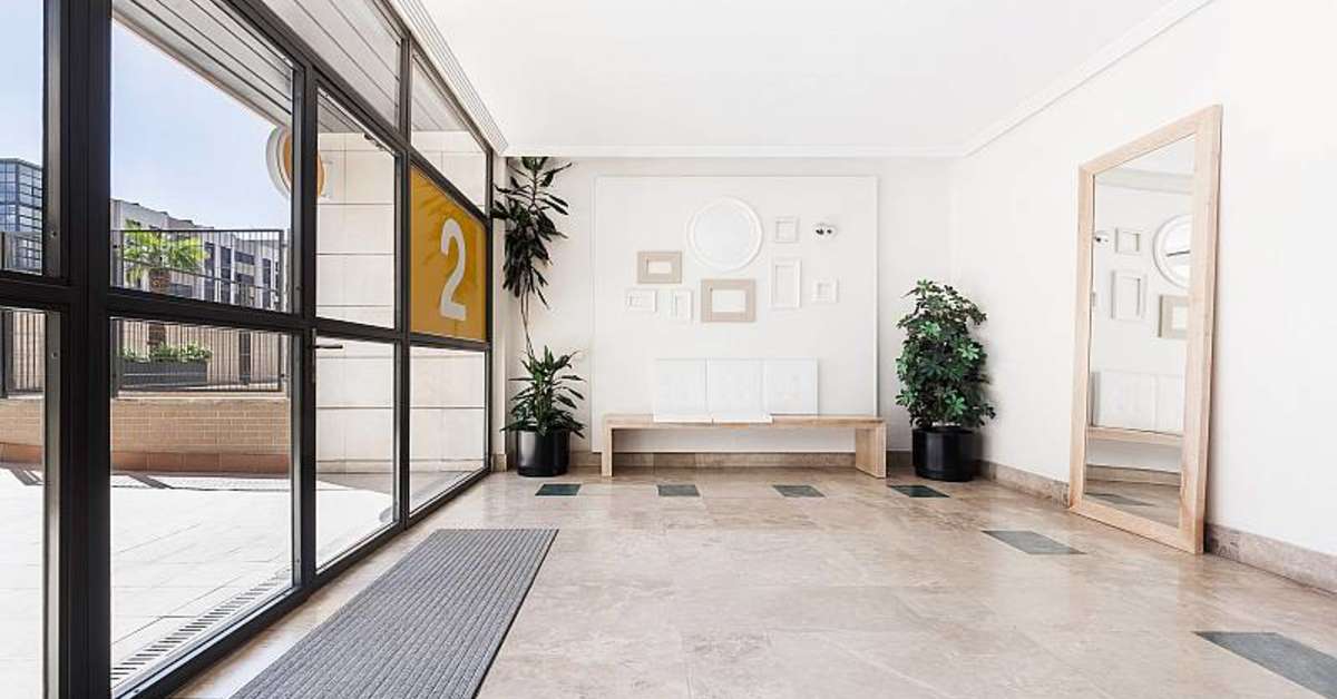 Een foto van het interieur van Aparthotel Compostela Suites