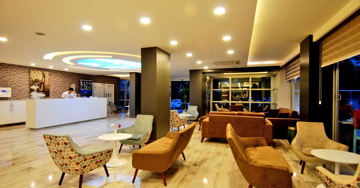 Een foto van het interieur van Kleopatra Ramira Hotel