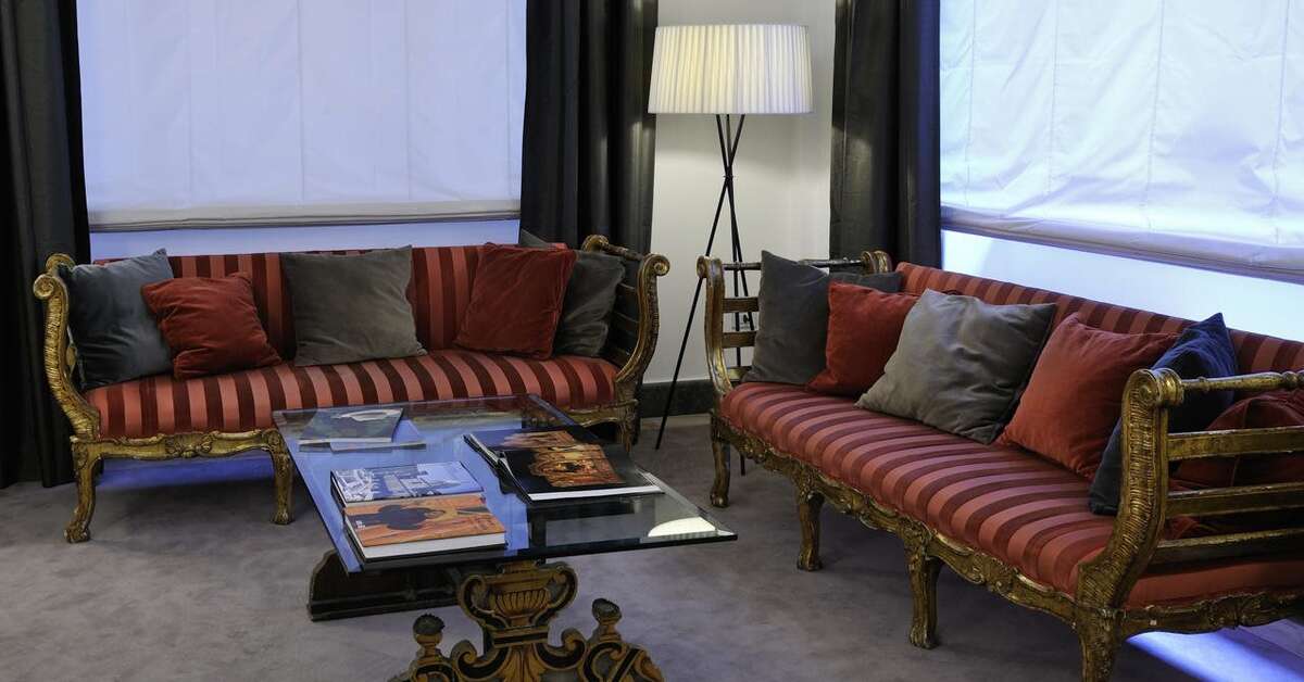 Een foto van het interieur van Hotel Principe di Villafranca