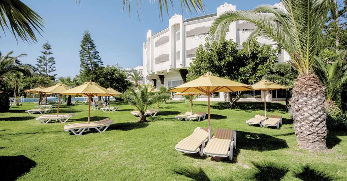 Een foto van het terras bij Mahdia Beach & Aquapark