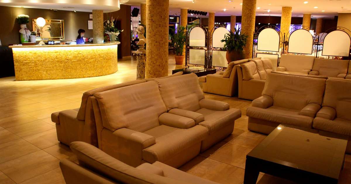Een foto van het interieur van Miami Park Aparthotel