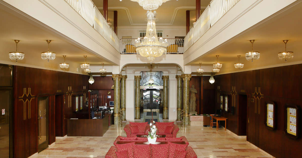 Een foto van het interieur van Spa Hotel Bohemia