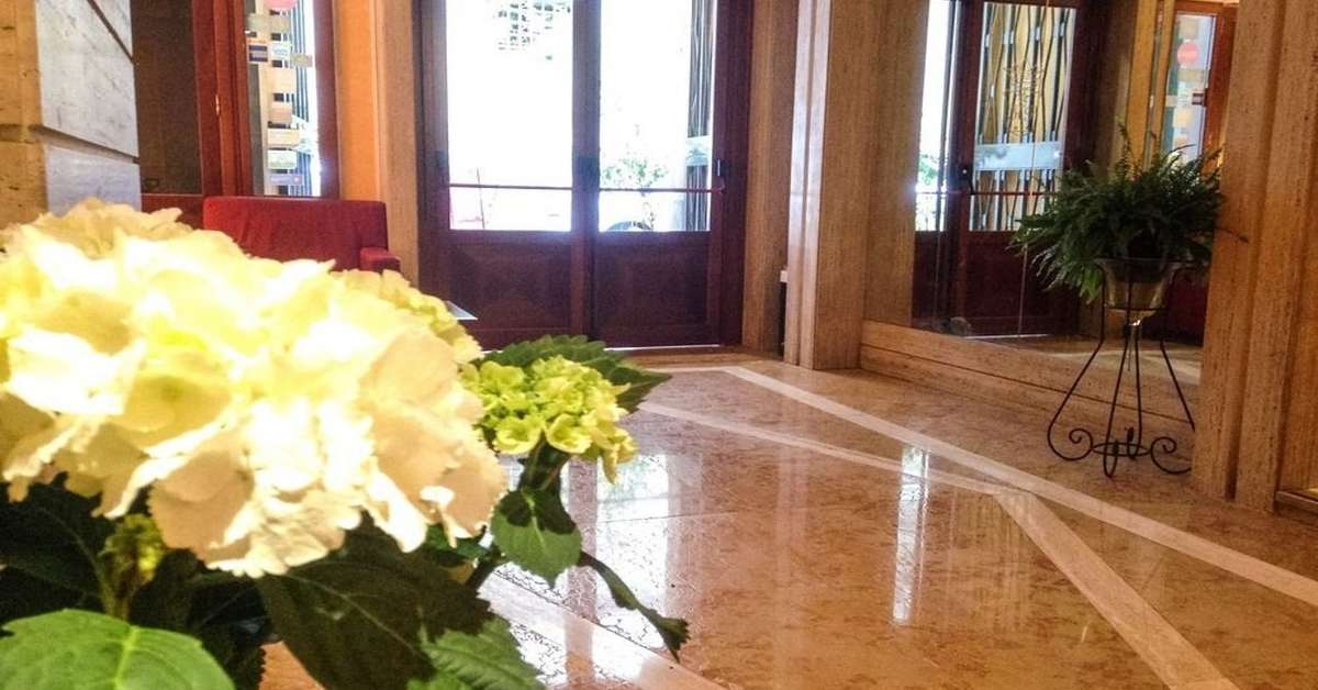 Een foto van het interieur van Hotel Posta