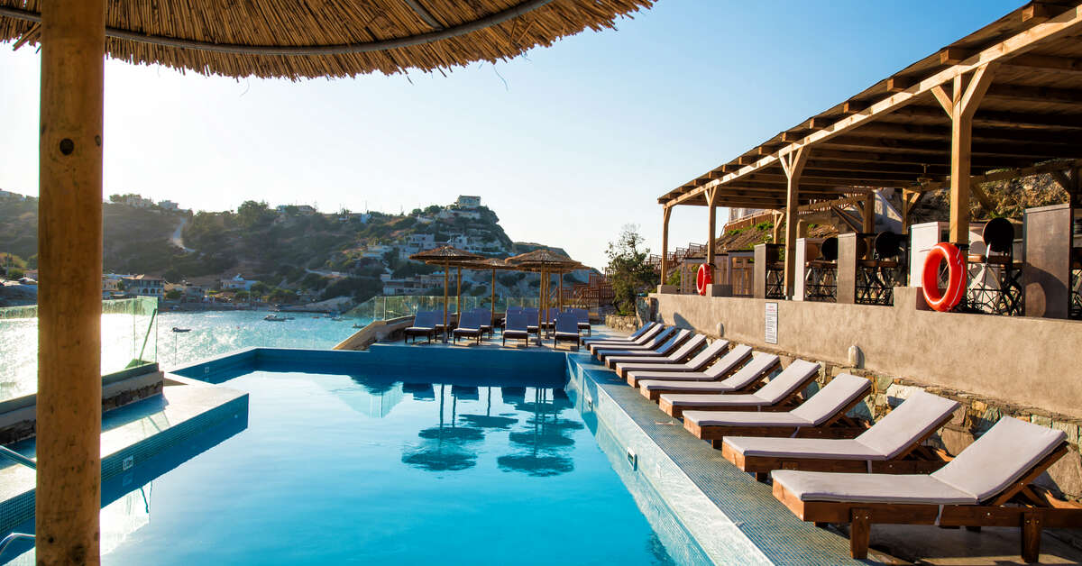 Een foto van een overzicht van Lygaria Beach Hotel
