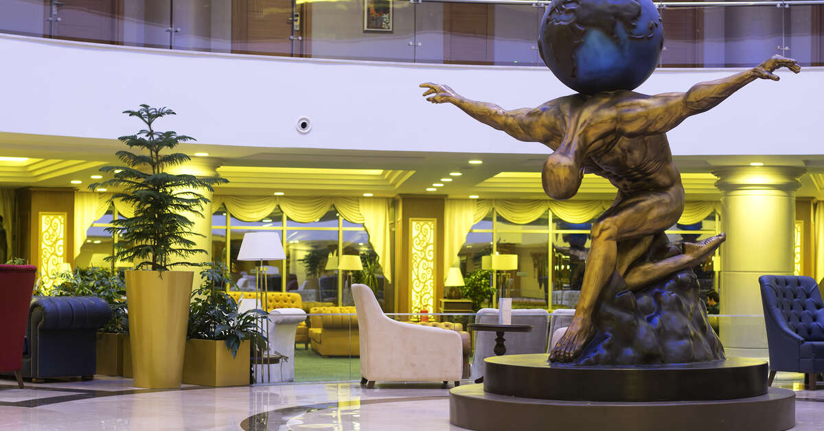 Een foto van het interieur van Aquasis De Luxe Resort & Spa