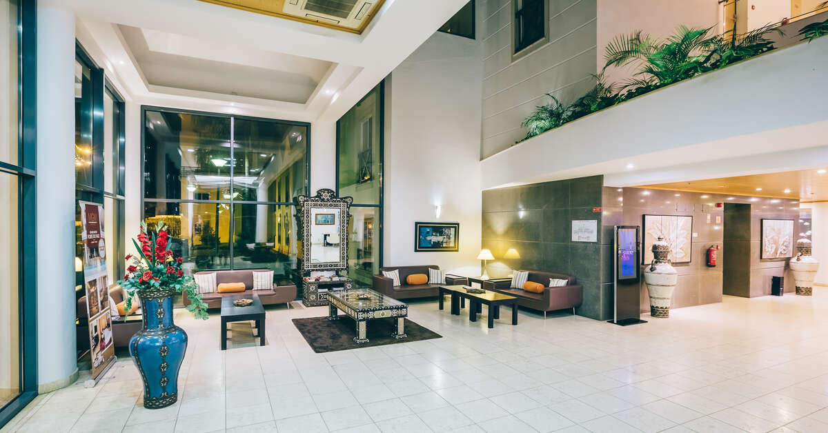 Een foto van het interieur van Grand Muthu Forte Do Vale