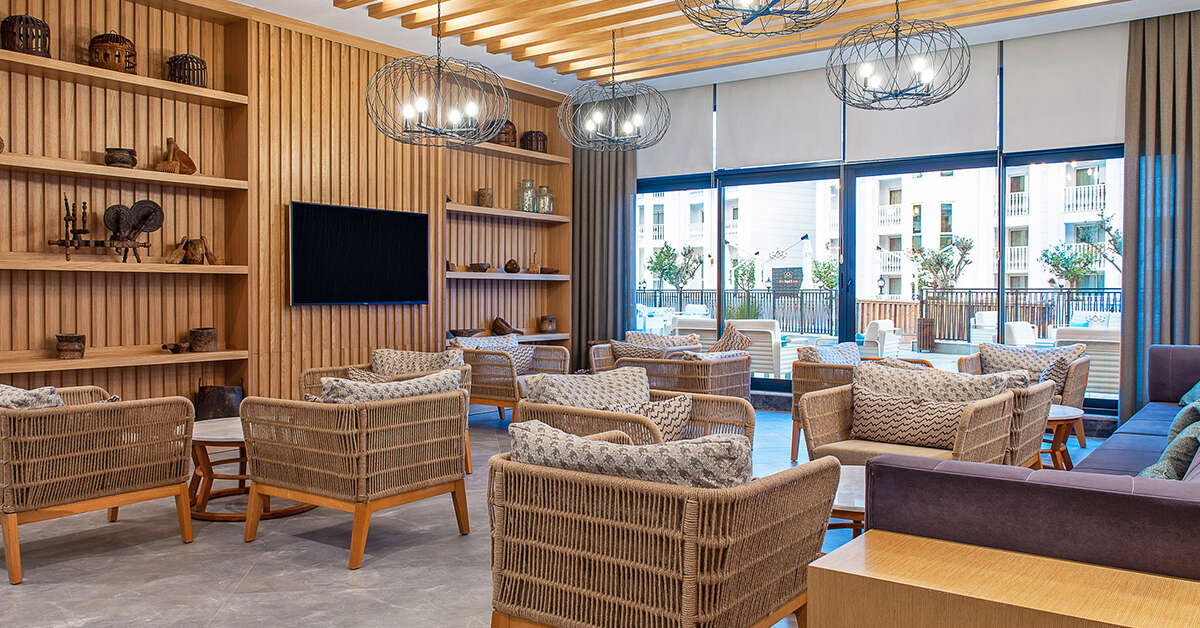 Een foto van het interieur van Side Royal Style Hotel