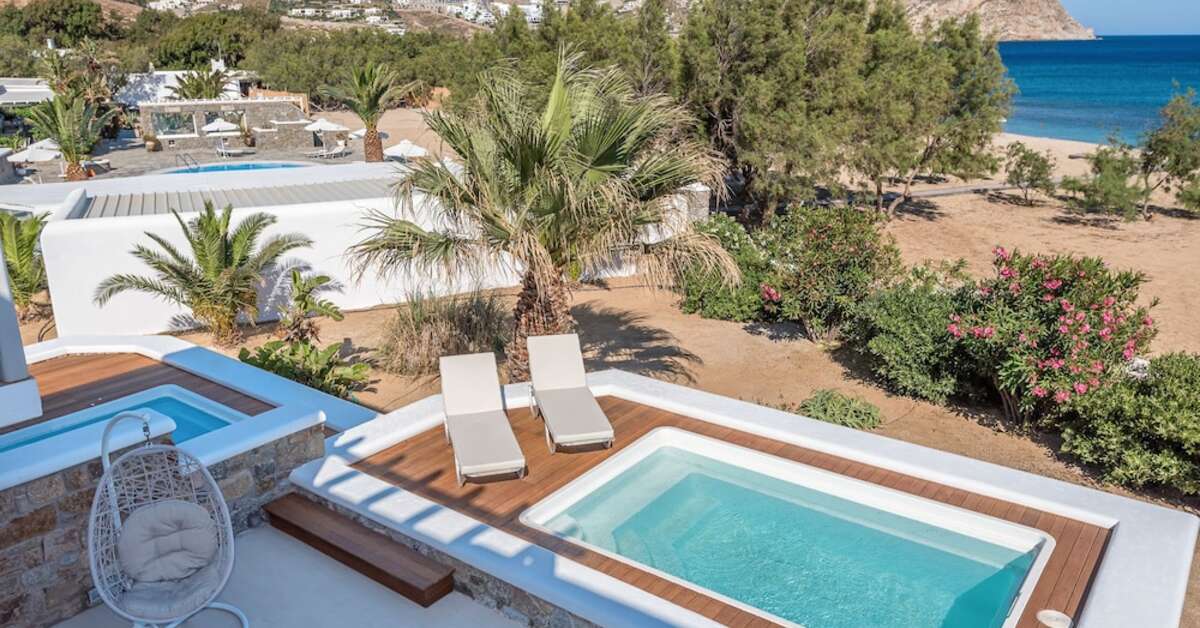 Een foto van het zwembad bij Sunrise Hotel Mykonos