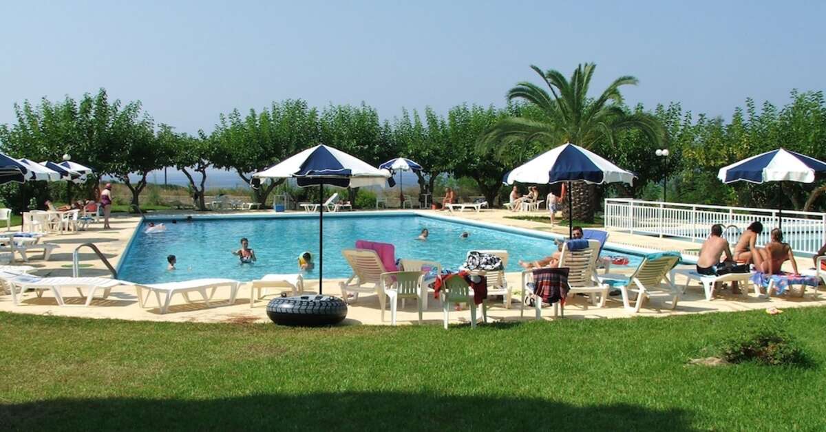Ein Foto vom Pool im Irinna Hotel