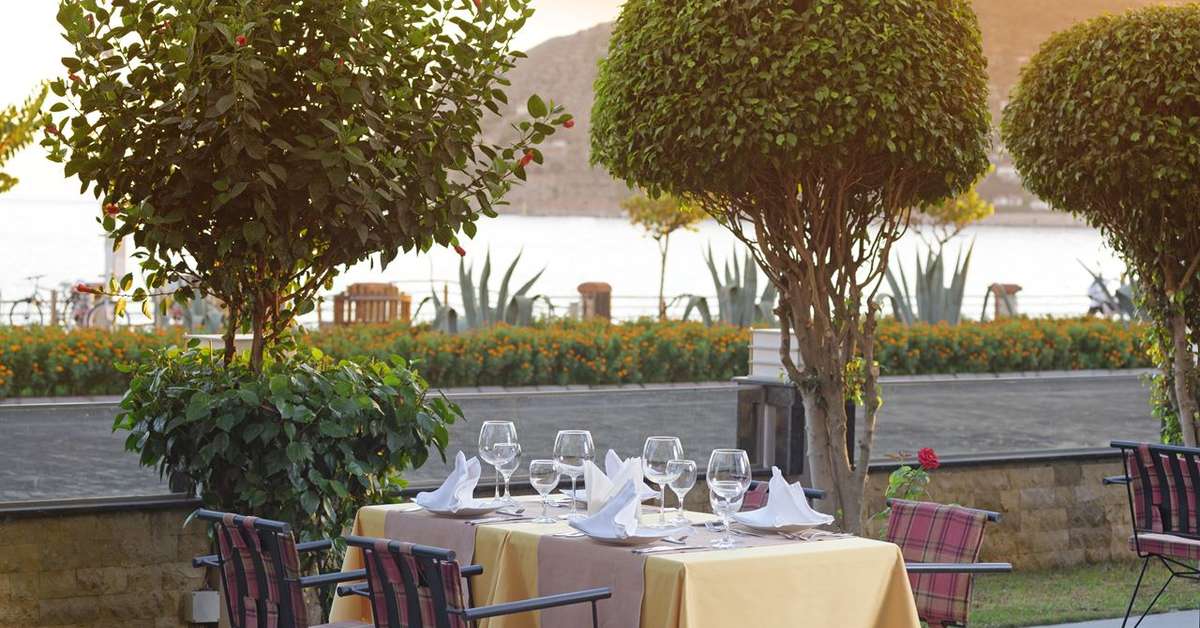 Een foto van het terras bij Monart City