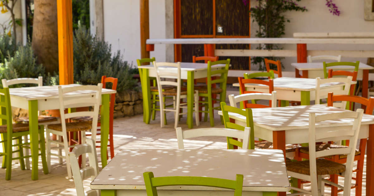 Een foto van het terras bij Baia del Sole Hotel
