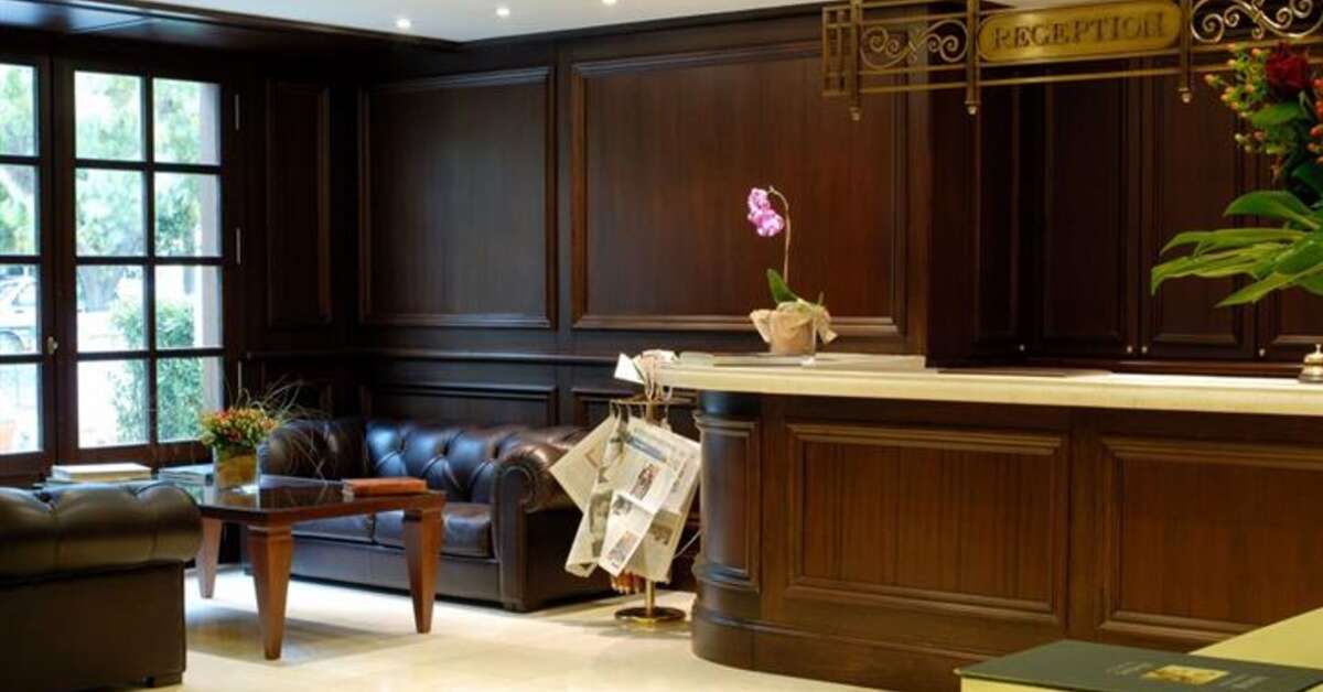 Een foto van het interieur van Hotel Hera