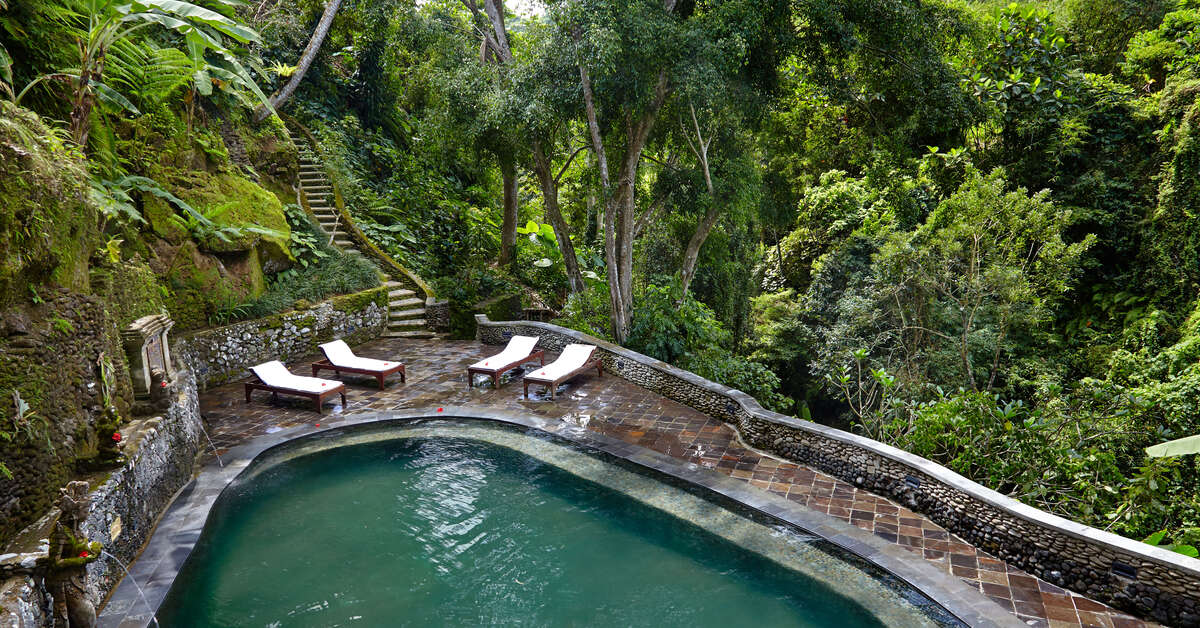 Een foto van het zwembad bij Hotel Tjampuhan & Spa