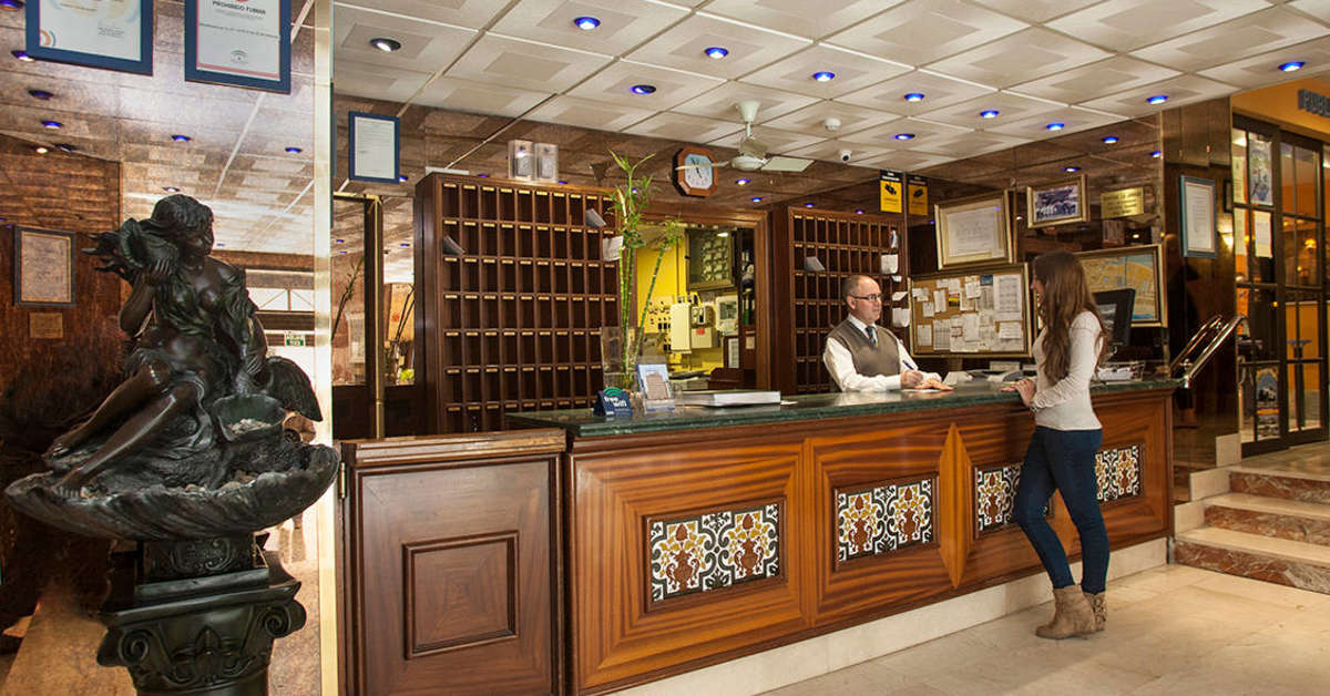 Een foto van het interieur van Aparthotel Jabega