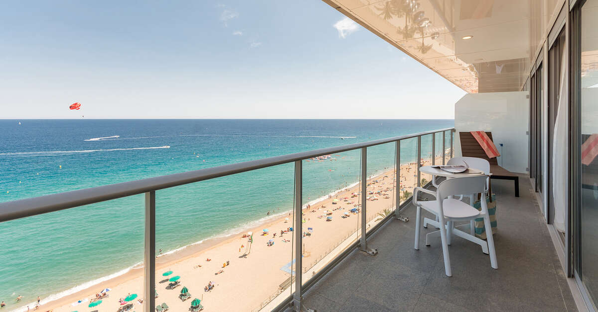 Een foto van het terras bij Pierre & Vacance Residence Blanes Playa