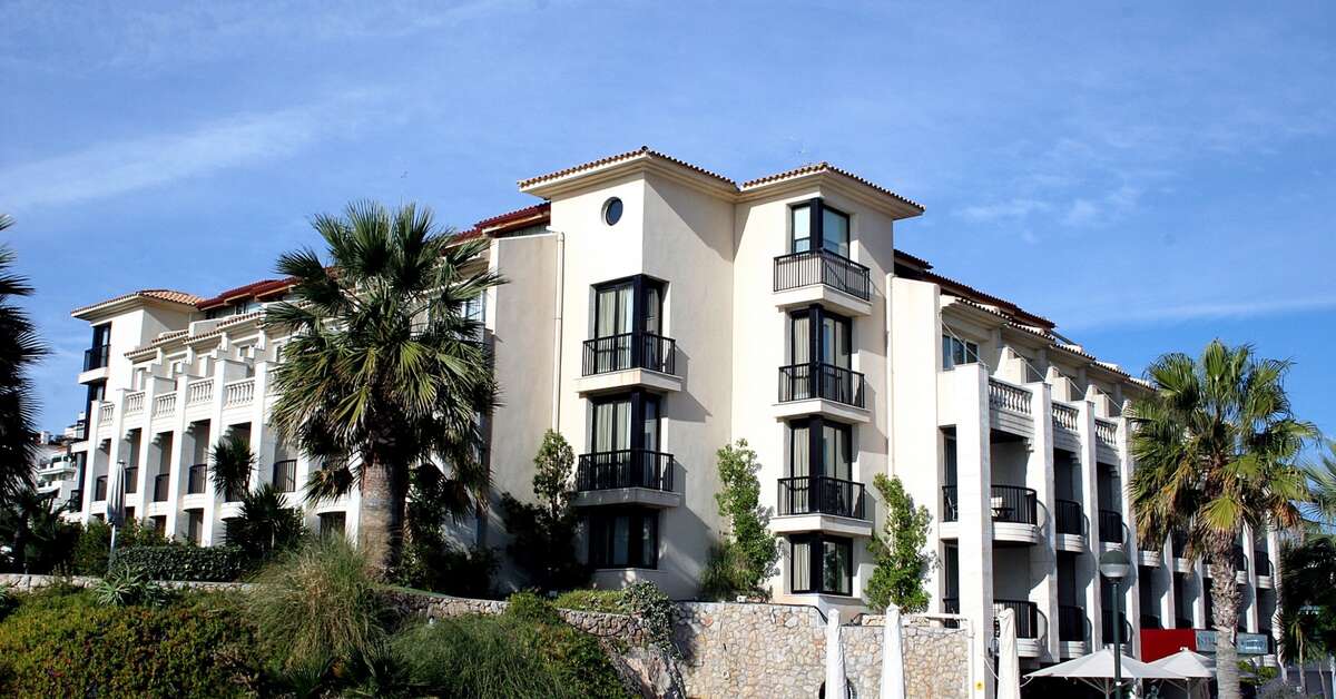 Ein Foto von der Außenansicht des Hotel Estela Barcelona