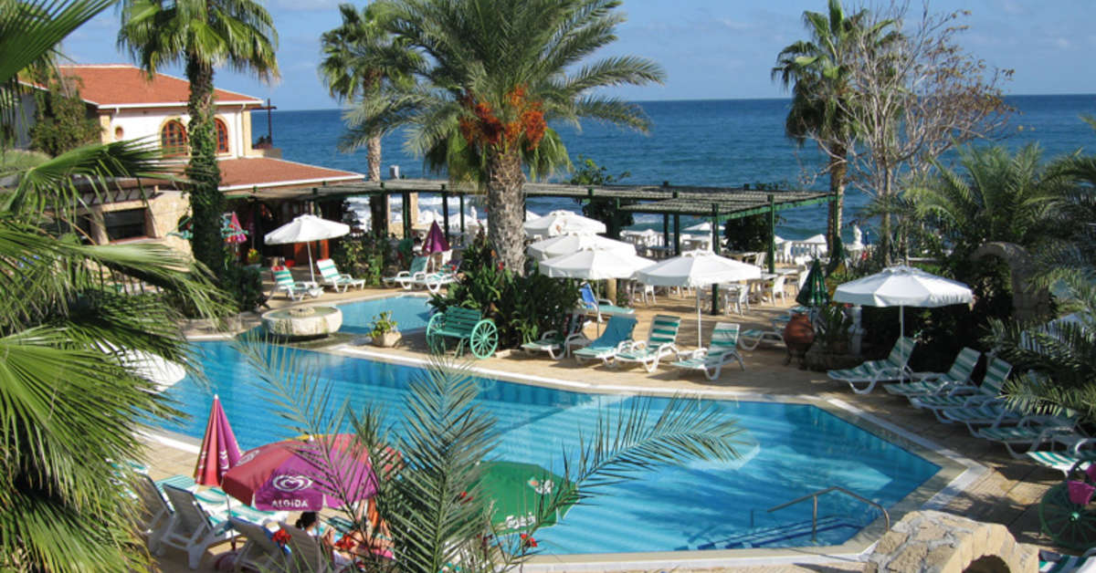 Ein Foto vom Pool im Topset Hotel