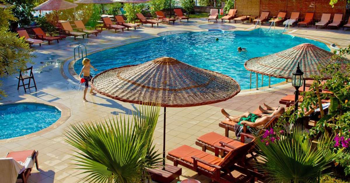 Een foto van het zwembad bij Hotel Portakal