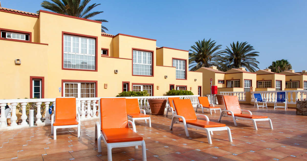 Een foto van het terras bij Maxorata Beach