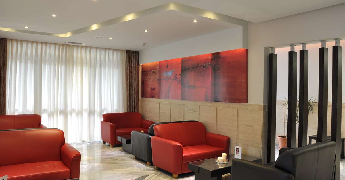 Een foto van het interieur van Dimitris Paritsa Hotel
