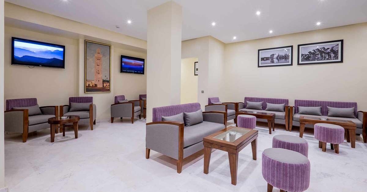 Een foto van het interieur van Hotel Ayoub