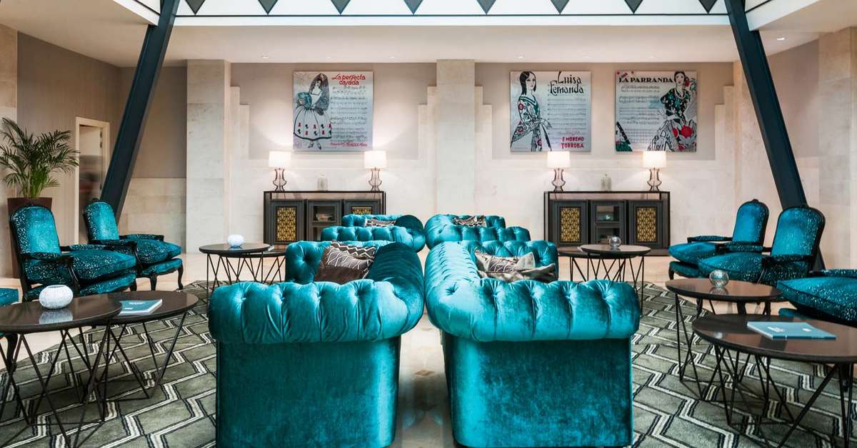 Een foto van het interieur van Eurostars Casa de la Lirica