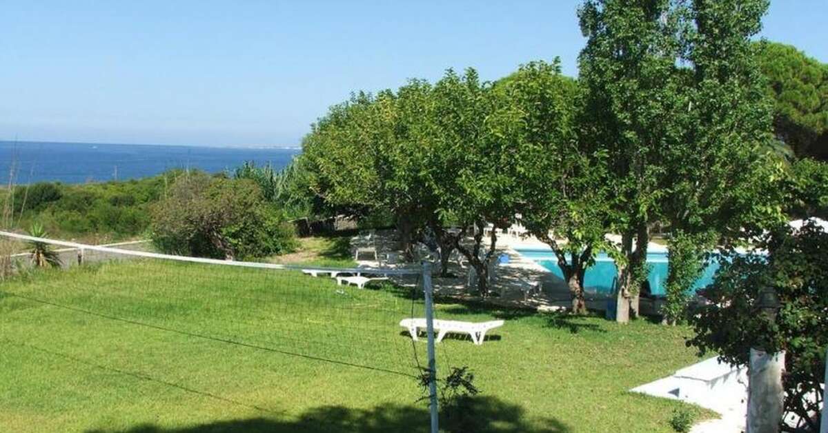 Ein Foto von der Terrasse im Irinna Hotel