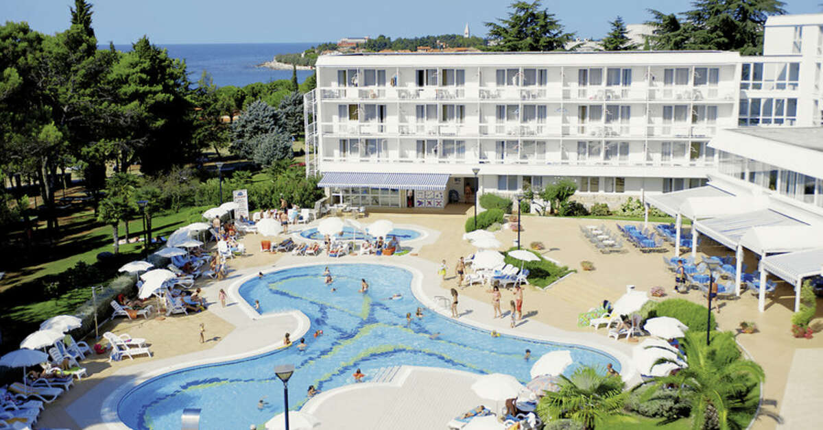 Een foto van een overzicht van Laguna Maradiso Hotel by Aminess