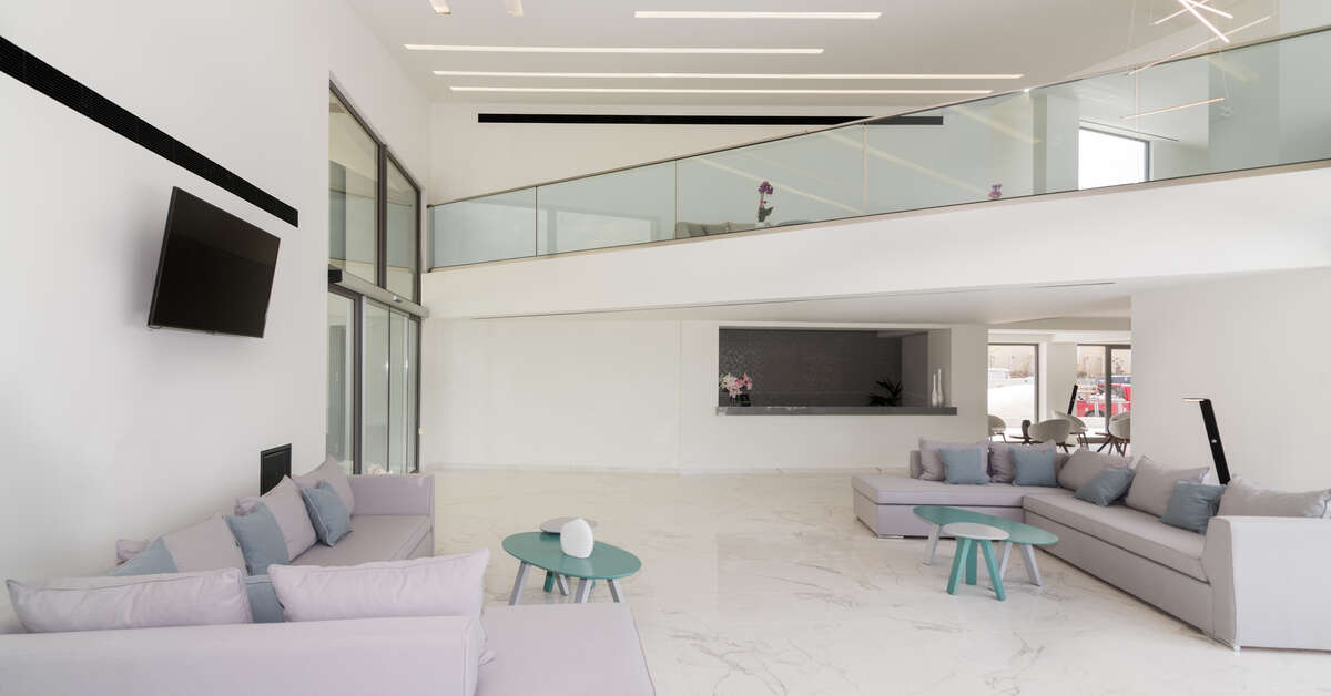 Een foto van het interieur van Zante Sun Hotel