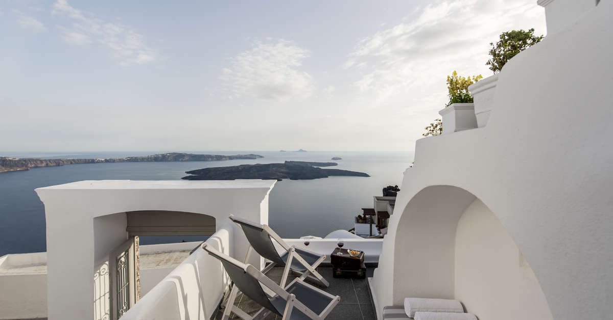 Ein Foto von der Außenansicht des Senses Boutique Hotel & Luxury Suites