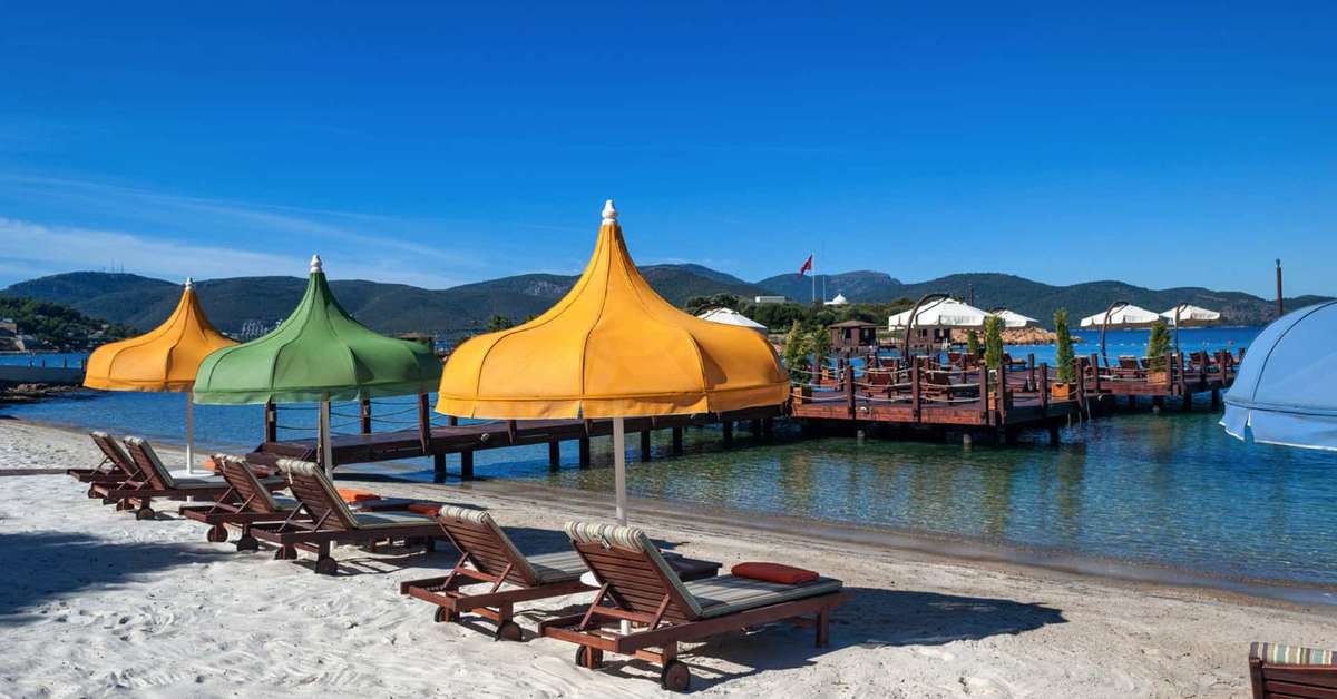 Een foto van het strand bij Rixos Premium Bodrum