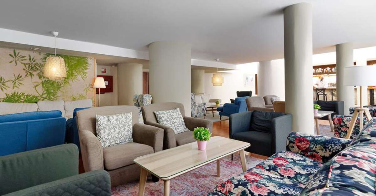 Een foto van het interieur van Bull Hotel Astoria