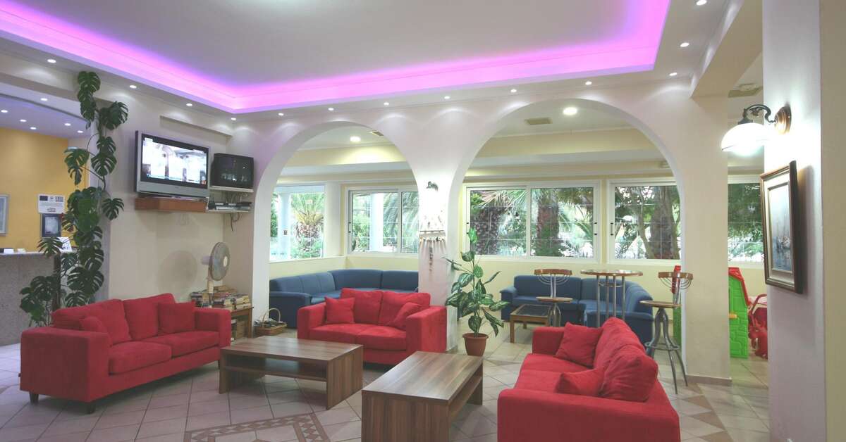 Een foto van het interieur van Metaxa Resort Hotel