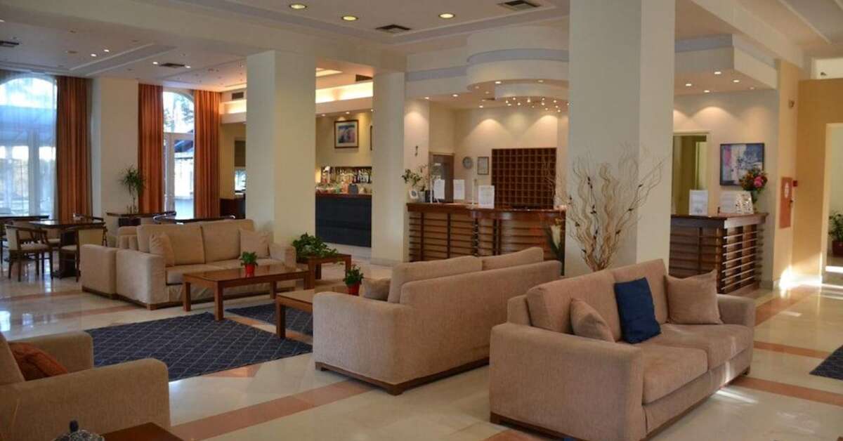 Een foto van het interieur van Corfu Hellinis Hotel