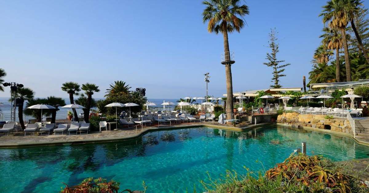 Een foto van het zwembad bij Royal Hotel San Remo