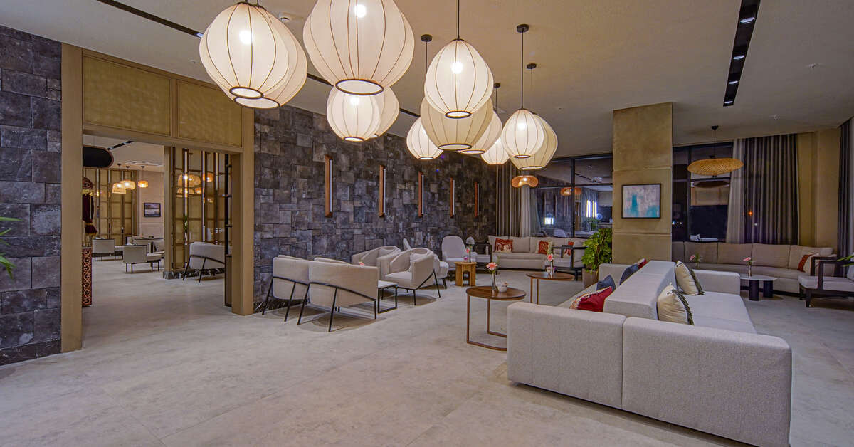 Een foto van het interieur van Aletris Deluxe Hotel & Spa