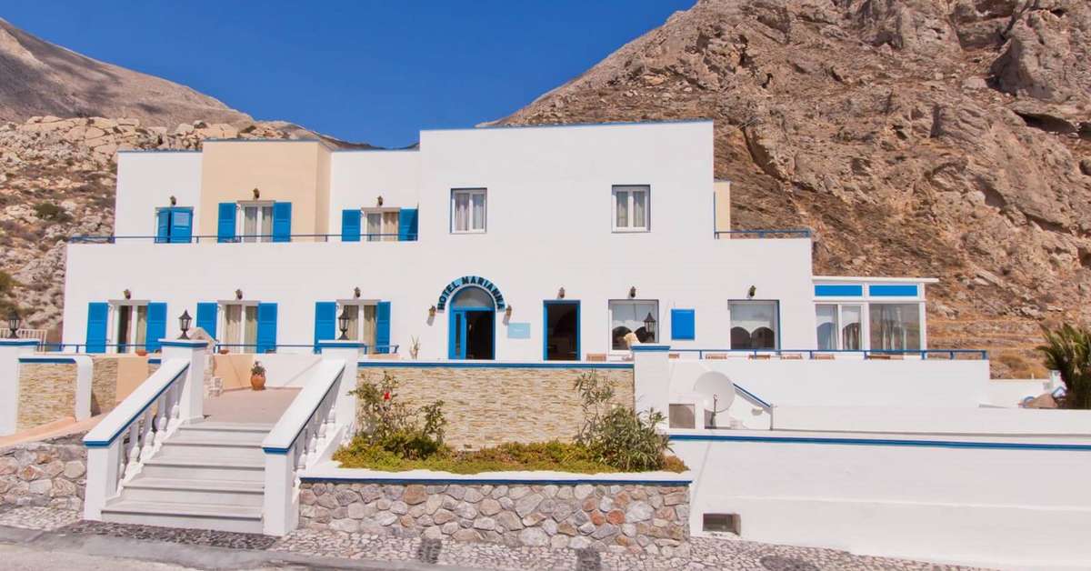 Ein Foto von der Außenansicht des Marianna Hotel