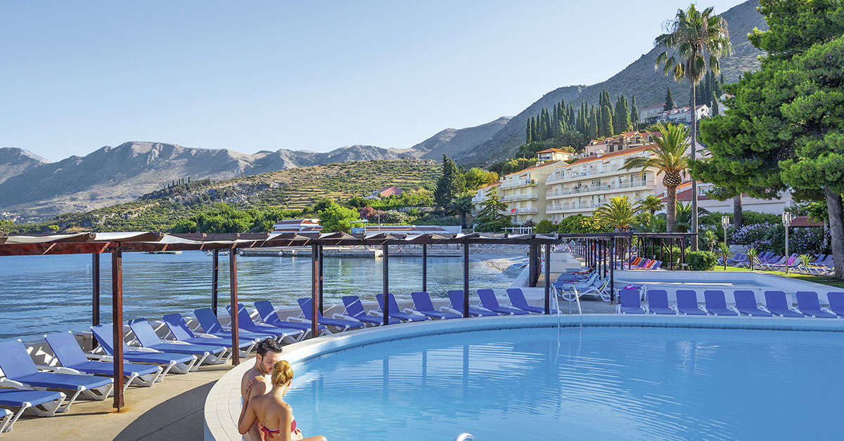 Een foto van een overzicht van Remisens Hotel Epidaurus