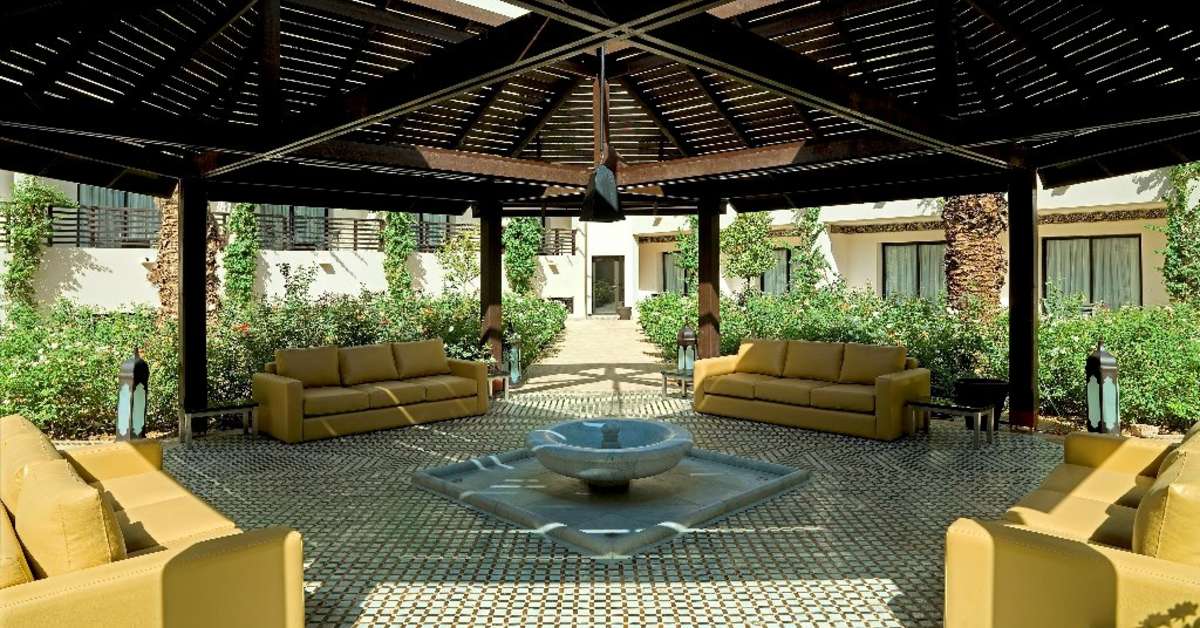 Een foto van het terras bij Adam Park Marrakech Hotel & Spa
