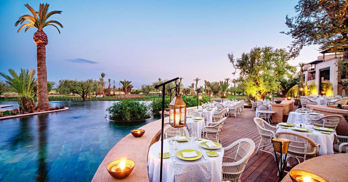 Een foto van het terras bij Royal Palm Marrakech