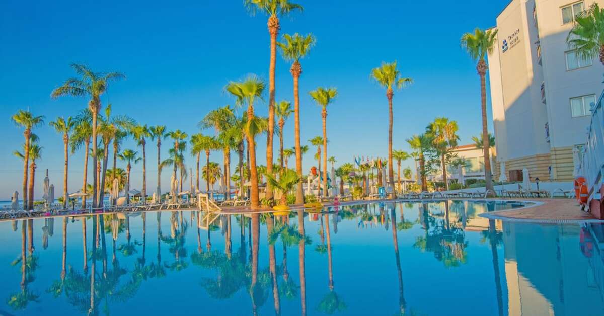 Ein Foto vom Pool im Hotel & Apartments Anastasia Beach