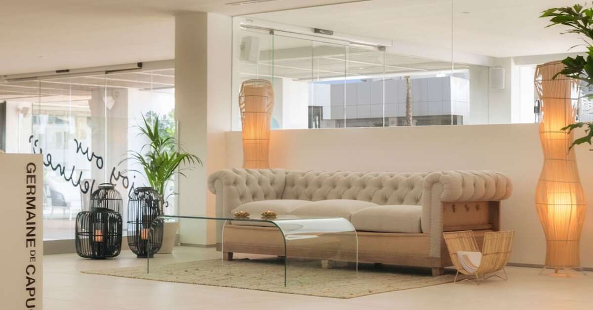 Een foto van het interieur van Amare Beach Hotel Ibiza